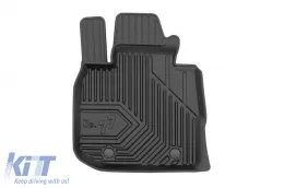 Specific rubber mats suitable for BMW X3 G01, X4 G02 after 2017, 4-piece set, black color-image-6227051