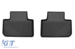 Specific rubber mats suitable for BMW X3 G01, X4 G02 after 2017, 4-piece set, black color-image-6227053
