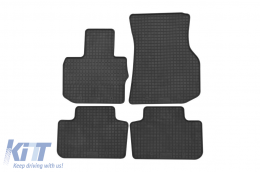 Specific rubber mats suitable for BMW X3 G01 after 2017, 4-piece set, black color-image-6213074