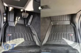 Specific rubber mats suitable for BMW X3 G01 after 2017, X4 G02 after 2018, 4-piece set, black color, with 24-month warranty-image-6222413