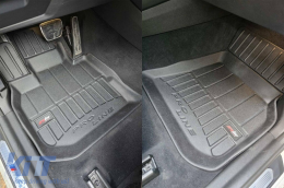 Specific rubber mats suitable for BMW X3 G01 after 2017, X4 G02 after 2018, 4-piece set, black color, with 24-month warranty-image-6222415