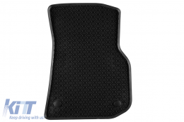 Specific rubber mats suitable for BMW X3 G01 2017-2024, X4 G02 2018-2025, 4-piece set, black color-image-6229708