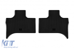 Specific rubber mats suitable for BMW X5 E53 1999-2006, 4-piece set, black color-image-6228476