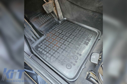 Specific rubber mats suitable for BMW X5 E70 2006-2013, X6 E71 2008-2014, 3-piece set, black color-image-6214172
