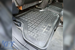 Specific rubber mats suitable for BMW X5 E70 2006-2013, X6 E71 2008-2014, 3-piece set, black color-image-6214174