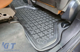 Specific rubber mats suitable for BMW X5 E70 2006-2013, X6 E71 2008-2014, 3-piece set, black color-image-6214175