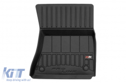 Specific rubber mats suitable for BMW X5 E70 2006-2013 from Frogum 3D ProLine series, 3-piece set, black color, with 24-month warranty-image-6223198