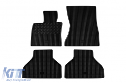 Specific rubber mats suitable for BMW X5 E70 2007-2013, 4-piece set, black color