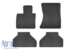 Specific rubber mats suitable for BMW X5 E70 2007-2013, 4-piece set, black color from Frogum El Toro series - ABFMB6019421