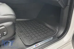 Specific rubber mats suitable for BMW X5 F15 2013-2018, X6 F16 2014-2019, 3-piece set, black color-image-6214237