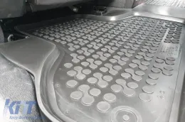 Specific rubber mats suitable for BMW X5 F15 2013-2018, X6 F16 2014-2019, 3-piece set, black color-image-6214240