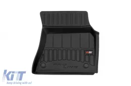 Specific rubber mats suitable for BMW X5 F15 2013-2018, 4-piece set, black color, with 24-month warranty from Frogum 3D ProLine series.-image-6221560
