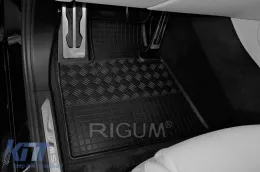 Specific rubber mats suitable for BMW X5 G05, X5e after 2018, 4-piece set, black color-image-6229105