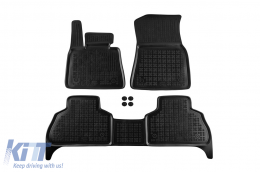 image-39-Specific rubber mats suitable for BMW X5 G05 after 2018, 3-piece set, black color