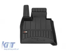 Specific rubber mats suitable for BMW X5 G05 after 2018, 3-piece set, black color, with 24-month warranty-image-6221274
