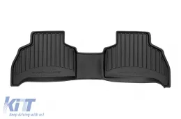Specific rubber mats suitable for BMW X5 G05 after 2018, 3-piece set, black color, with 24-month warranty-image-6221276