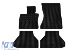 Specific rubber mats suitable for BMW X6 E71 2008-2014, 4-piece set, black color-image-6228481