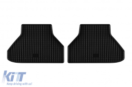 Specific rubber mats suitable for BMW X6 E71 2008-2014, 4-piece set, black color-image-6228484