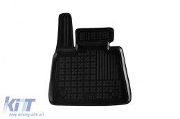 Specific rubber mats suitable for BMW X6 G06 after 2019, 4-piece set, black color-image-6214332