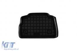 Specific rubber mats suitable for BMW X6 G06 after 2019, 4-piece set, black color-image-6214335