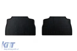 Specific rubber mats suitable for BMW X6 G06 after 2019, 4-piece set, black color-image-6229237