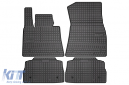 Specific rubber mats suitable for BMW X6 G06 after 2019, 4-piece set, black color - ABFMB6019364