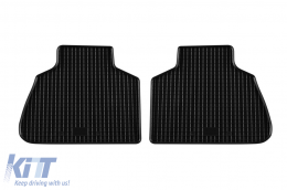 Specific rubber mats suitable for BMW X7 G07 after 2018, 4-piece set, black color-image-6229203