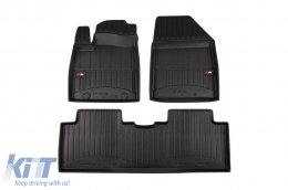 Specific rubber mats suitable for BYD Atto 2, after 2024, 3-piece set, black color, with 24-month warranty - ABFMT6018061