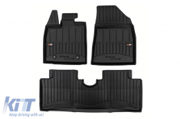 image-73-Specific rubber mats suitable for BYD Dolphin after 2021, 3-piece set, black color, with 24-month warranty