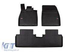 image-22-Specific rubber mats suitable for BYD Seal 6 DM-I station wagon, FWD, after 2024, 3-piece set, black color, with 24-month warranty