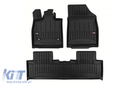 Specific rubber mats suitable for BYD Seal U SUV after 2024, 3-piece set, black color, with 24-month warranty - ABFMT6018023