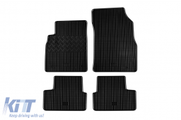 Specific rubber mats suitable for Chevrolet Cruze after 2009, 4-piece set, black color-image-6248627