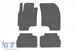 Specific rubber mats suitable for Chevrolet Epica 2006-2014, 4-piece set, black color from Frogum El Toro series - ABFMC6019313