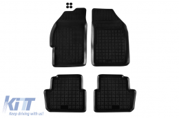 image-33-Specific rubber mats suitable for Chevrolet Spark 2009-2012, 4-piece set, black color