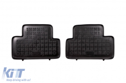 Specific rubber mats suitable for Chevrolet Orlando 2010-2018, 4-piece set, black color-image-6216220