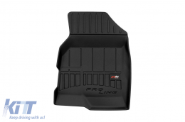 Specific rubber mats suitable for Chevrolet Captiva 2006-2015, 3-piece set, black color, with 24-month warranty from Frogum 3D ProLine series.-image-6221039