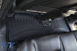 Specific rubber mats suitable for Chevrolet Captiva 2006-2015, 3-piece set, black color, with 24-month warranty from Frogum 3D ProLine series.-image-6221048