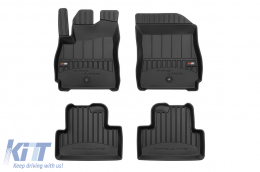 image-24-Specific rubber mats suitable for Chevrolet Orlando 2010-2018, 4-piece set, black color, with 24-month warranty from Frogum 3D ProLine series.