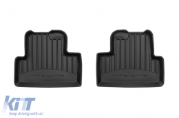 Specific rubber mats suitable for Chevrolet Orlando 2010-2018, 4-piece set, black color, with 24-month warranty from Frogum 3D ProLine series.-image-6221587