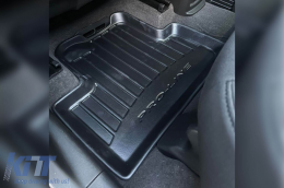 Specific rubber mats suitable for Chevrolet Orlando 2010-2018, 4-piece set, black color, with 24-month warranty from Frogum 3D ProLine series.-image-6221589