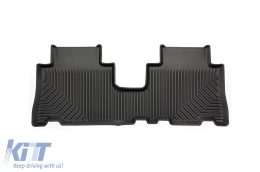 Specific rubber mats suitable for Chevrolet Captiva 2006-2015, 3-piece set, black color-image-6226649