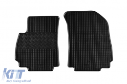 Specific rubber mats suitable for Chevrolet Orlando after 2011, 7 seats, 6 parts, black-image-6228620