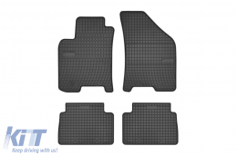 Specific rubber mats suitable for Chevrolet Lacetti, Daewoo Nubira 2003-2009, 4-piece set, black color-image-6250591