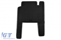 Specific rubber mats suitable for Chrysler Grand Voyager 2005-2011, 7 seats, 5-piece set, black color-image-6216757