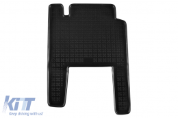 Specific rubber mats suitable for Chrysler Grand Voyager 2005-2011, 7 seats, 5-piece set, black color-image-6216758