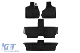 image-41-Specific rubber mats suitable for Chrysler Voyager 2001-2007, 7 seats, 4-piece set, black color