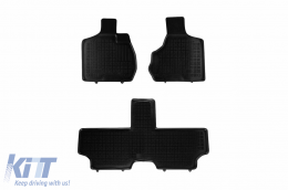 image-42-Specific rubber mats suitable for Chrysler Voyager 2001-2006, 3-piece set, black color
