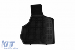 Specific rubber mats suitable for Chrysler Voyager 2001-2006, 3-piece set, black color-image-6216750