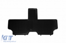 Specific rubber mats suitable for Chrysler Voyager 2001-2006, 3-piece set, black color-image-6216751