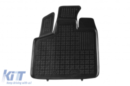 Specific rubber mats suitable for Chrysler Voyager 2005-2011, 4-piece set, black color-image-6216769